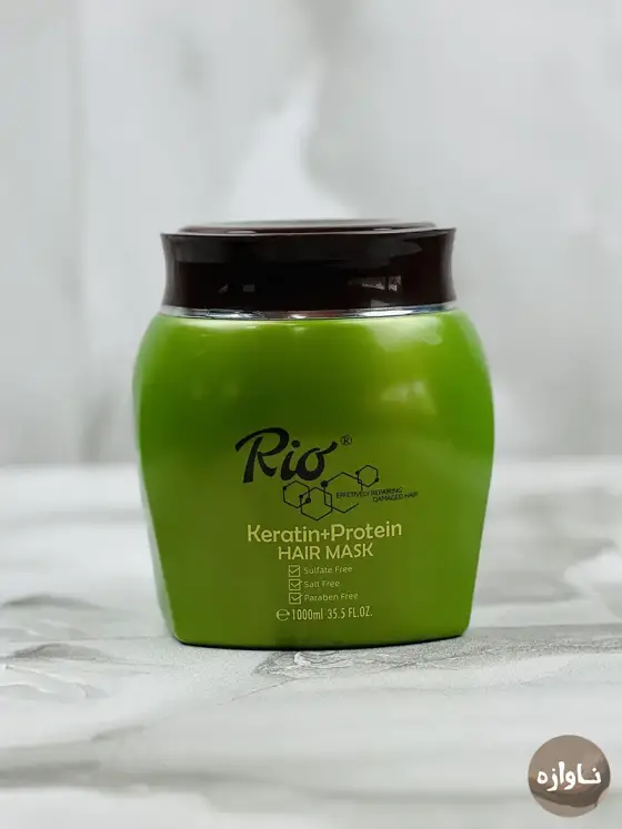 ماسک مو ریو Rio کراتینه سبز 1000 میلی لیتر