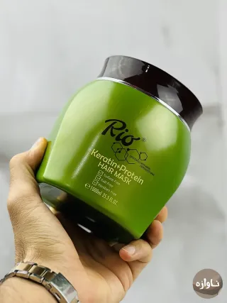 ماسک مو ریو Rio کراتینه سبز 1000 میلی لیتر