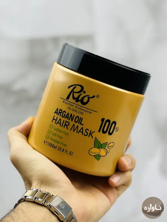 ماسک مو ریو Rio آرگان بادام 1000 میلی لیتر