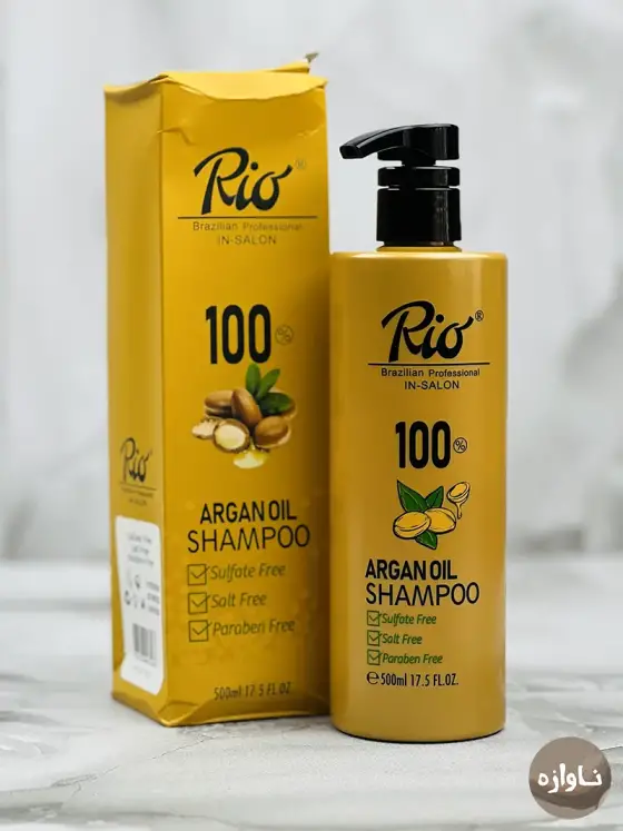 شامپو مو ریو Rio آرگان بادام 500 میلی لیتر