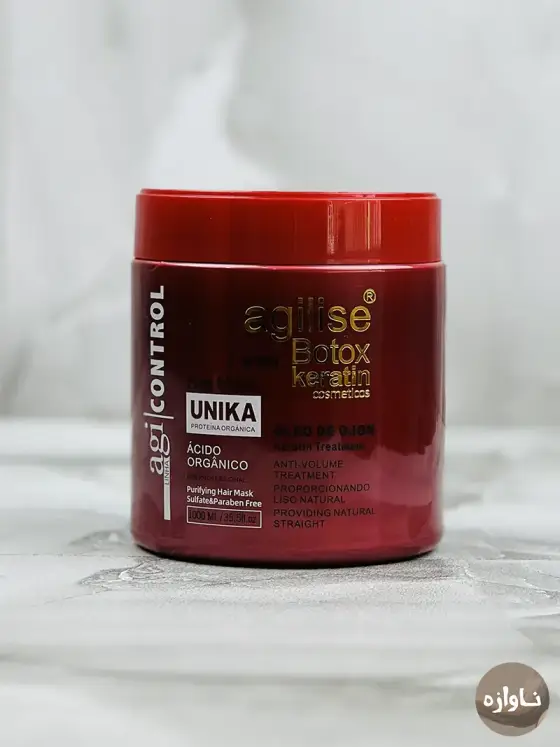 ماسک مو کراتینه بدون سولفات و یونیکا اجیلایز Unika حجم 1000 میل