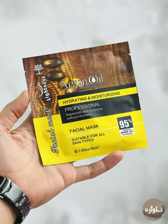 ماسک صورت ورقه ای آرگان لایتنس حجم 30 میل