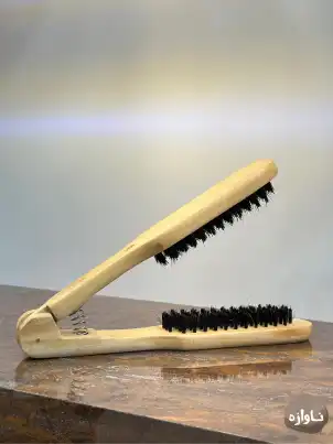 برس چوبی کراتین دوطرفه