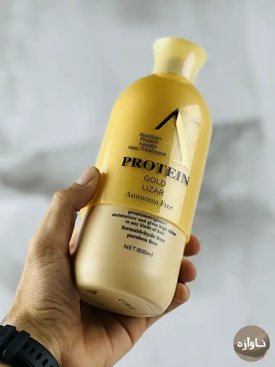 پروتئین مو گلد لیزار (Protein Gold Lizar) اورجینال حجم 800 میل