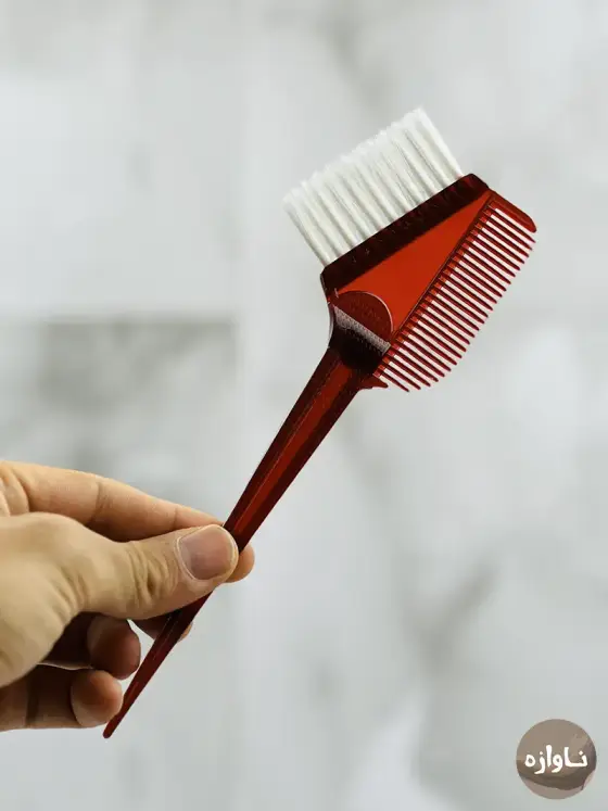 شانه ۲ طرفه رنگ و کراتین